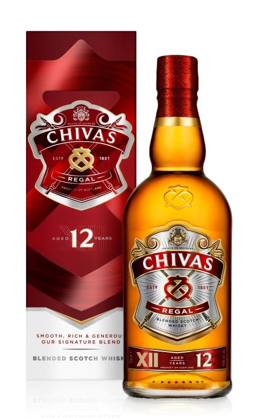 Chivas Regal Blended Scotch Whisky 12y 40% 1L in duty-free at bordershop  Porubne